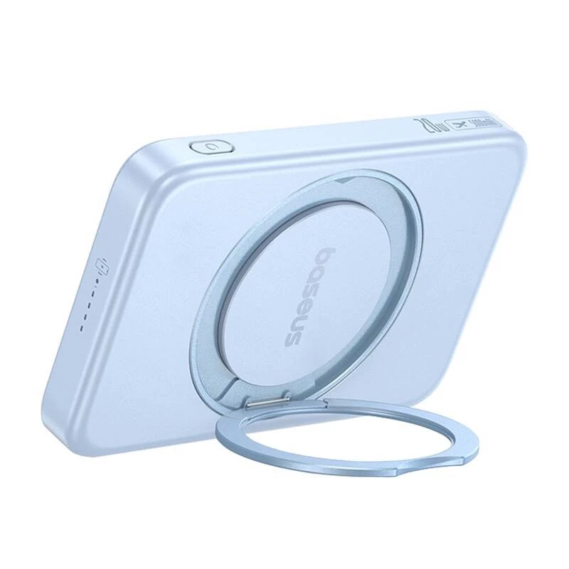 Power bank Baseus PicoGo Qi2 5000mAh 20W Blue portable charger wireless and wired