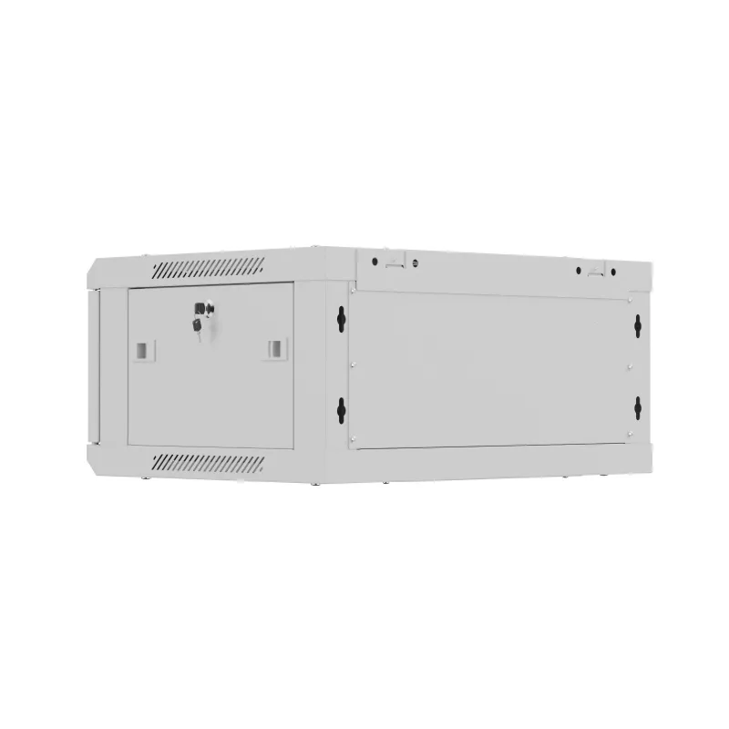 Piestiprināms 19 collu montāžas skapis LANBERG WF01-6404-00S 4U 600×450 mm, pelēks