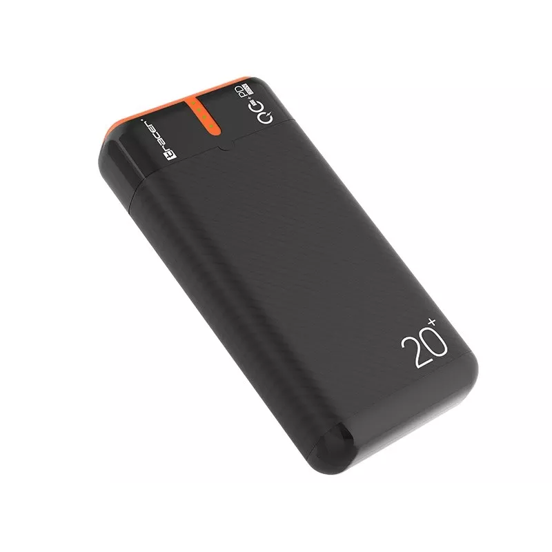 Portatīvais lādētājs TRACER EnerGen 20000 mAh, Power Delivery 20W, USB-C ieeja, 2×USB-A izejas, 3 ierīču atbalsts, oranžs