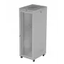 19 collu statīva skapis LANBERG FF01-8047-23SL 47U 800x1200 mm pelēks ar perforētām durvīm