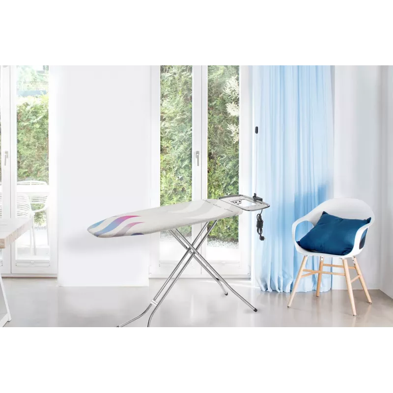 Gludināmā dēļa virsmas pārvalks VILEDA Total Reflect zils pelēks balts dēļiem 1300 x 450 mm