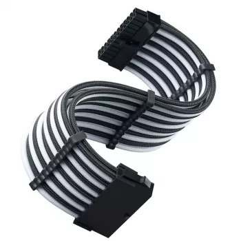 ATX pagarinātāja kabelis SILVERSTONE SST-PP07E-MBBW 30 cm melns/baltss