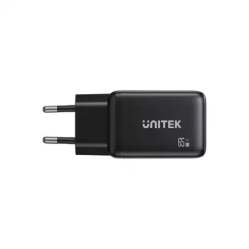 Unitek sienas lādētājs GAN 65W ar 2x USB-C un 1x USB-A, Power Delivery 3.0