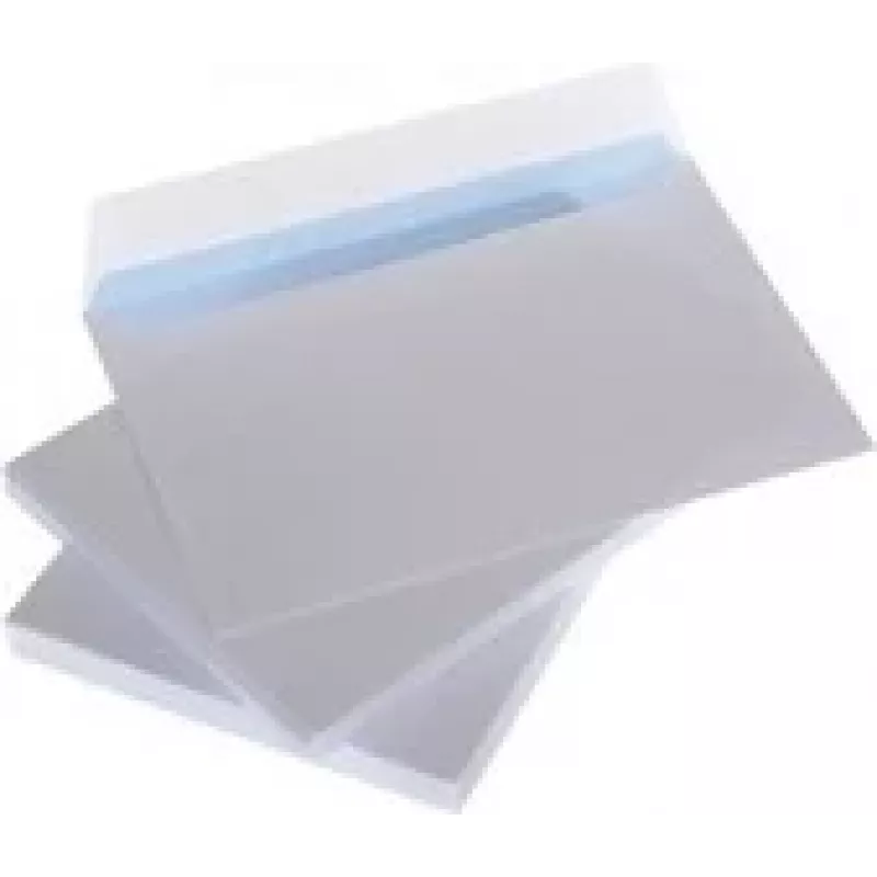 Aploksnes ar strīpiņu C4 229x324mm, baltas 90g, kastē 500 gab.
