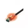 EasyLan EASY CS1OS0010 - DualBoot® LED komutācijas kabelis, Cat.6a, S/FTP, melns, 1m