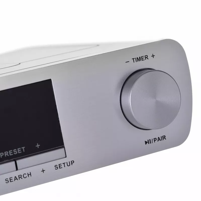 Virtuves radio BLAUPUNKT KR14BT ar Bluetooth, FM, LED displeju, 2x0,8W, tīkls/baterijas, pelēks