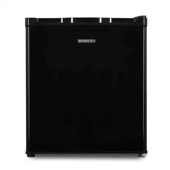 Vertikālā saldētava HEINRICH'S HGB 5088 SW DF — vertikālā saldētava, 33 l neto ietilpība, 220–240 V, 50 Hz, 470×440×510 mm, melna