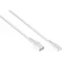 kabelmeister Euro kontaktdakša C8 (taisns) uz ligzdu C7 / Euro 8 (taisns), balta, 0,75 mm², 0,1 m (SK0870-W001)