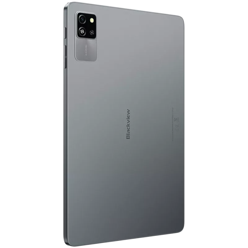 Blackview Tab 60 WiFi 4GB/128GB, 10,1 collu HD IPS 800x1340, astoņkodolu 1,8 GHz, 5MP priekšējā/8MP aizmugurējā kamera, akumulators 5100mAh, USB Type-C, Android 14, pelēks