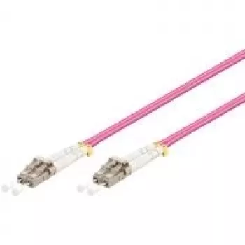 Goobay LC-LC 2m InfiniBand optiskās šķiedras kabelis violets OM4 25µm