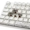 Ducky One 3 Classic Pure Balts TKL Gaming RGB LED - MX-Brown tastatūra USB vācu balta (DKON2187ST-BDEPDPWWWSC1)