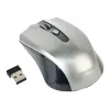 Bezvadu pele GEMBIRD MUSW-4B-04-BG — labās rokas, optiskā 1600 DPI, 4 pogas, RF bezvadu, melna/pelēka