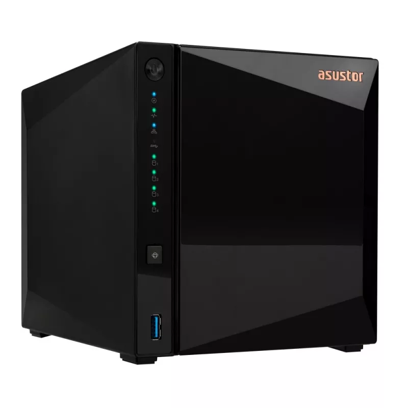 Asustor DRIVESTOR 4 Pro Gen2 AS3304T V2 NAS Realtek RTD1619B 2 GB DDR4 ADM Melns