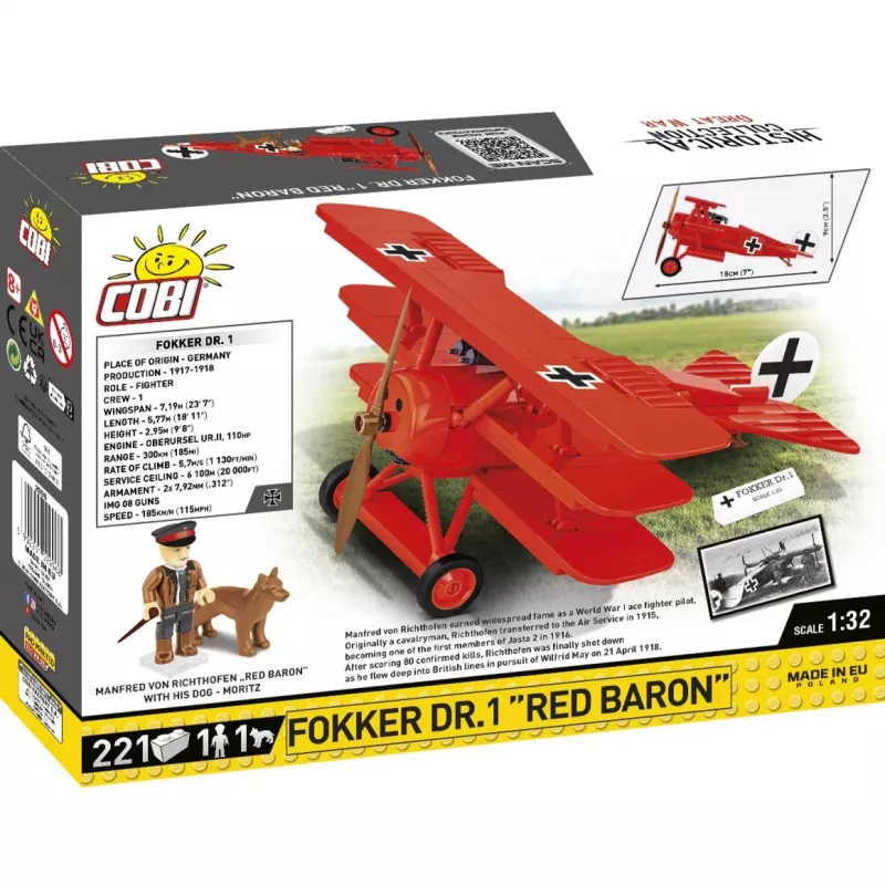 Bloki Fokker DR.1 Red Baron 221 bloki