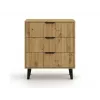 SCANDI 3S plāns ozols ARTISAN kumode