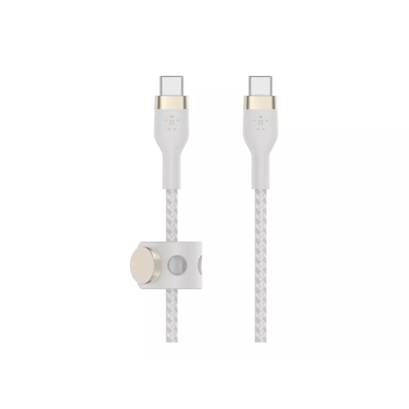 USB kabelis Belkin BOOST↑CHARGE PRO Flex 2m USB C Balts