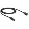 USB kabelis DeLOCK 83603 USB 2.0 1m USB C Mini-USB B Melns