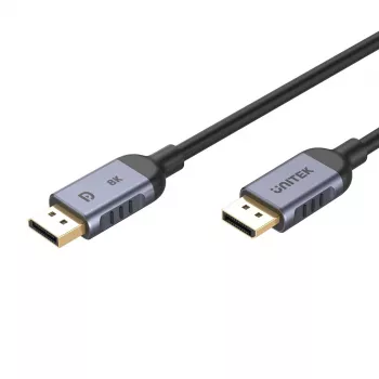 UNITEK C1628GY01-3M DisplayPort kabelis melns, pelēks