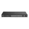 D-Link DGS-1100-26MPV2/E tīkla komutators Pārvaldāms L2 Gigabit Ethernet (10/100/1000) Power over Ethernet (PoE) Melns