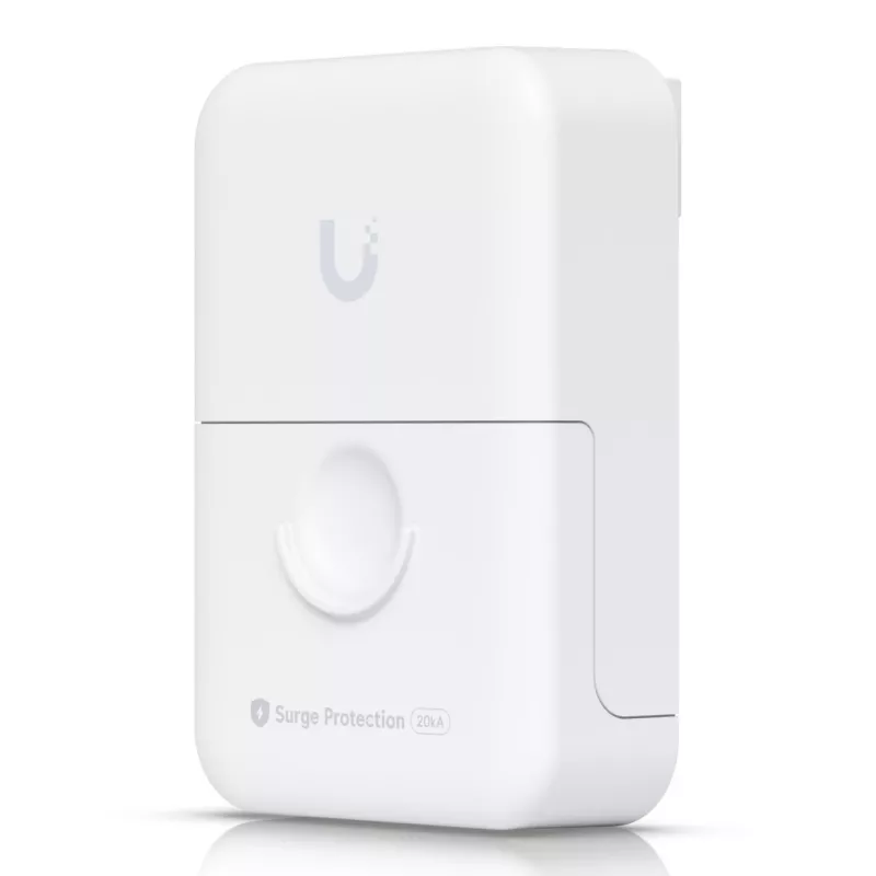 Ethernet pārsprieguma aizsargs UBIQUITI UACC-ETH-SP-Pro — 10 Gbit/s, 600 V, polikarbonāts, balts