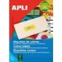 Printera etiķete APLI 119030 sarkana 7 cm x 3.1 cm pastāvīga līme