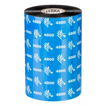 Zebra 4800 Performance Resin termolente 450 m Melna
