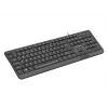 NATEC KEYBOARD TROUT SLIM USB, US IZKĀRTOJUMS, MELNS