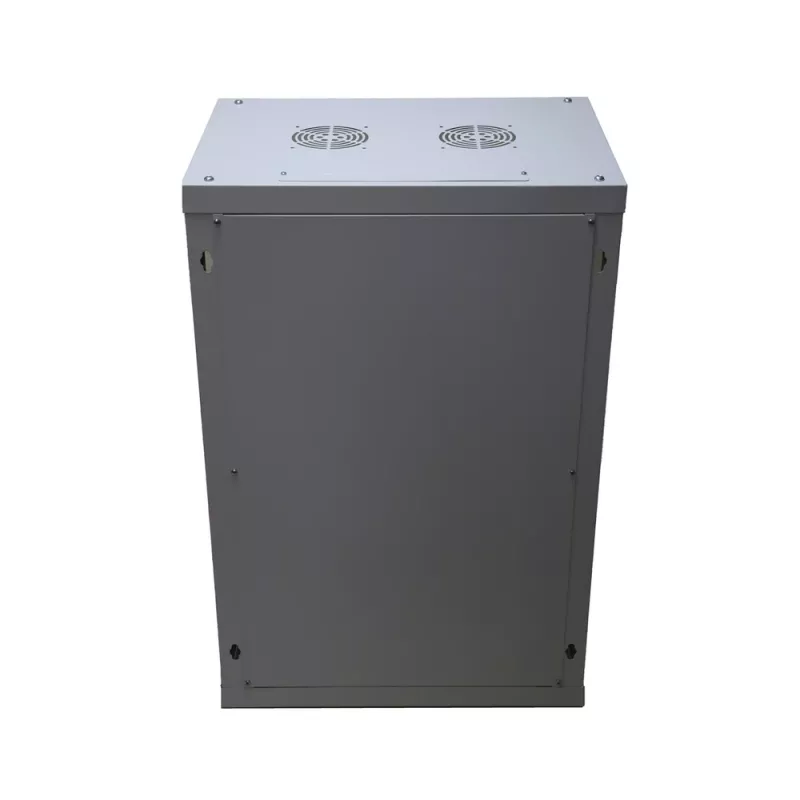 Pie sienas stiprināms statīvs Extralink Rackmount skapis 18U 600x600 pelēks atslēgas slēdzene