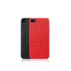 Phone soft case Devia iPhone SE2 in red with woven pattern