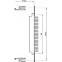 SCHROFF PLAKANA SLIEDE 84HP DIN41612 (4 GAB./KOMPLEKTS) - Rack-Piederums (20822048)