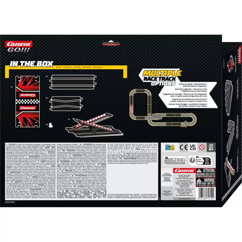 Slot car trases paplašināšanas komplekts CARRERA GO!!! Mega Extension Pack 20071610 GO!!! mērogam