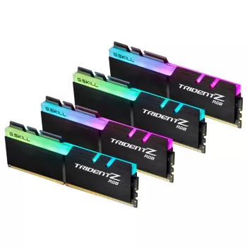 DIMM 32 GB DDR4-3200 (4x 8 GB) Quad-Kit, atmiņa melna, F4-3200C16Q-32GTZRX, Trident Z RGB, INTEL XMP