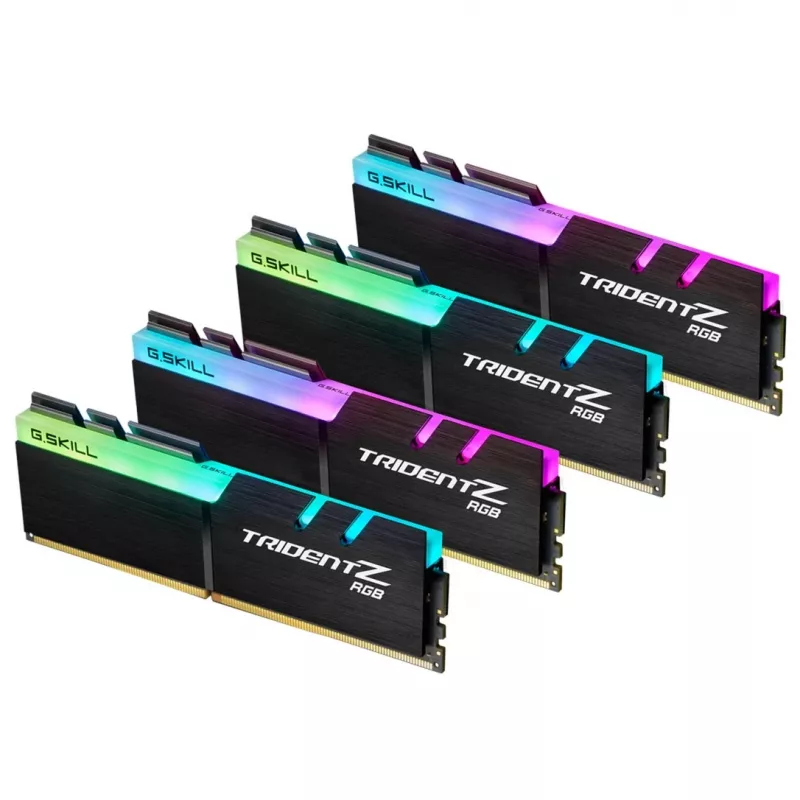DIMM 32 GB DDR4-3200 (4x 8 GB) Quad-Kit, atmiņa melna, F4-3200C16Q-32GTZRX, Trident Z RGB, INTEL XMP