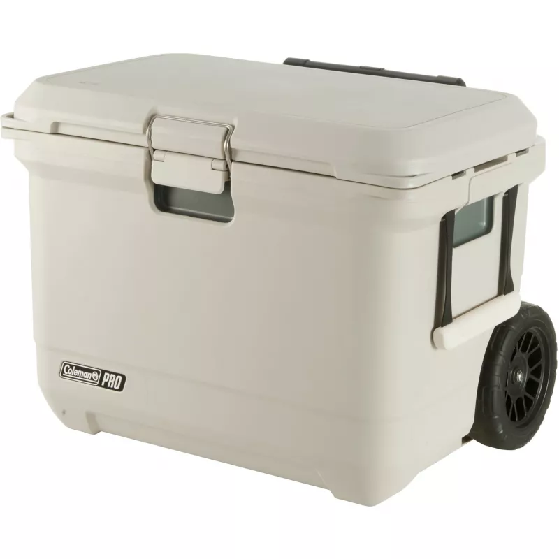 Coleman Pro 55QT dzesētājs ar riteņiem, balts, 52 L, 120 h