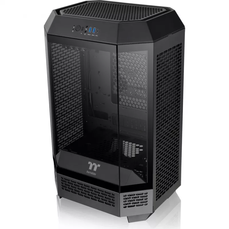 Thermaltake the Tower 300 Black Micro Tower ar rūdītu stiklu PC spēļu korpuss