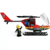 LEGO City Ugunsdzēsēju helikopters 60411 konstruktors, 85 detaļas, rotējoši lāpstiņas, 1 minifigūra, vecums 5+ (220×90×60 mm)