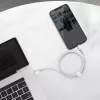 USB-C uz Lightning Baseus augsta blīvuma pīts kabelis, 20W, PD, 2m (balts)