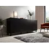 Kumode Cama Meble ETNA 2000×420×820 mm, melna matēta, skaidu plāksne