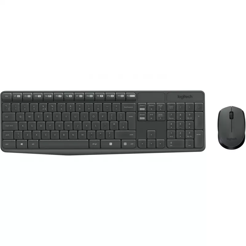 Logitech MK235 - Tastatūras un peles komplekts - Bezvadu
