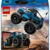 Konstrukciju rotaļlieta LEGO City 60402 Zilais monstru kravas auto ar lielām riepām, 148 detaļas, 1 minifigūra, vecumam 5+