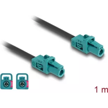 Koaksiālais kabelis DeLOCK 90128 1 m Mini FAKRA Z Aqua Melns