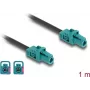Koaksiālais kabelis DeLOCK 90128 1 m Mini FAKRA Z Aqua Melns