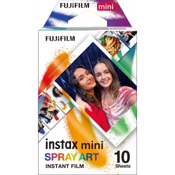 Fujifilm Instax MINI Spray Art plēve daudzkrāsaina 5.4x8.6 cm 10 loksnes