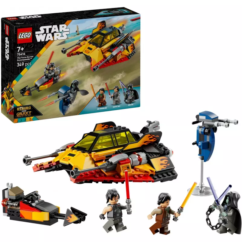LEGO Star Wars Flame Speeder 75414 sniega transportlīdzekļa komplekts — 349 detaļas, 3 minifigūras, vecums 7+