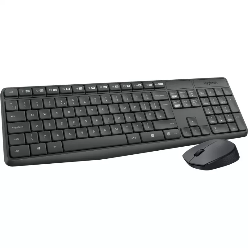 Logitech MK235 - Tastatūras un peles komplekts - Bezvadu