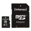 ATMIŅA MICRO SDHC 8GB C10/W/ADAPTER 3413460 INTENSO