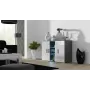 Cama Kumode 120 cm SOHO S7 pelēks/balts glancēts