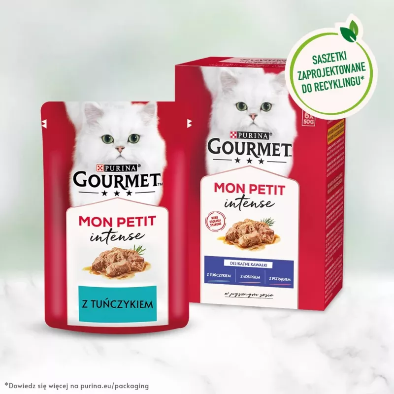 GOURMET Mon Petit Fish Mix - mitrā kaķu barība - 6 x 50 g
