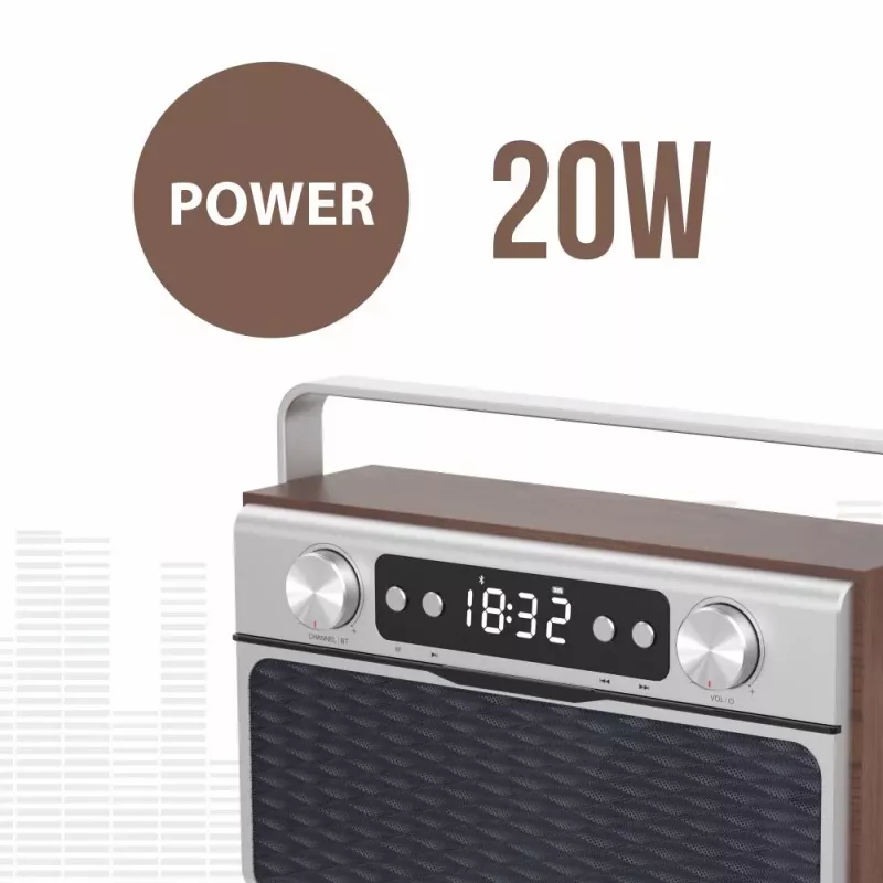 Portatīvais radio MANTA RDI917PRO ar Bluetooth un USB atskaņošanu