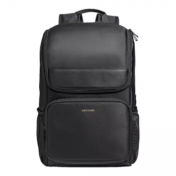 Mugursoma Vention KROB0 19 L kompakta plaukta mugursoma, PU, līdz 15,6 collu klēpjdatoram, 450×280×150 mm, melna